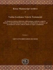 Variae Lectiones Veteris Testamenti (Vol 1-5)