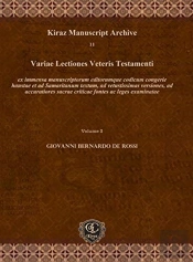 Variae Lectiones Veteris Testamenti (Vol 1)