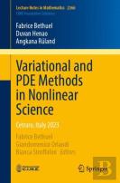 Variational And Pde Methods In Nonlinear Science