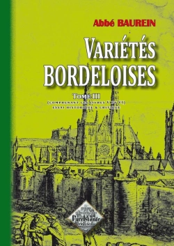 Bertrand.pt - Variétés Bordeloises T.3 ; Comprenant Les Livres V Et Vi