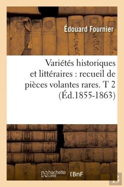 Bertrand.pt - Varietes Hist Et Litt T.2 Edition 1855 1863