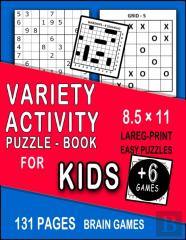 Variety Activity Puzzle Book For Kids