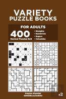 Variety Puzzle Books For Adults - 400 Normal Puzzles 9x9