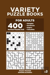Variety Puzzle Books For Adults - 400 Normal Puzzles 9x9