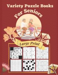 Variety Puzzle Books For Seniors Large Print