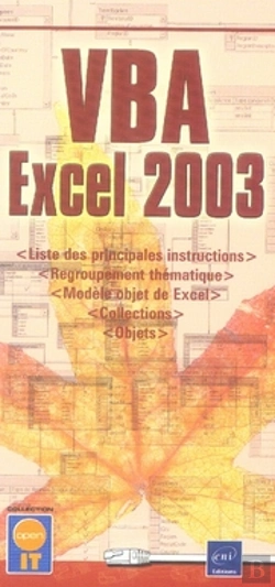 Bertrand.pt - Vba Excel 2003 ; Liste Des Principales Instructions Et Syntaxe Detaillée