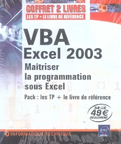 Bertrand.pt - Vba Excel 2003 ; Maitriser La Programmation Sous Excel