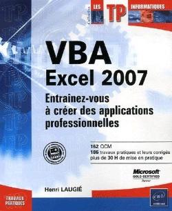Bertrand.pt - Vba Excel 2007 : Entraînez-Vous À Créer Des Applications Professionnelles