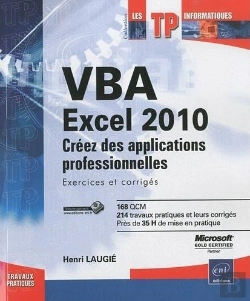Bertrand.pt - Vba Excel 2010 - Creez Des Applications Professionnelles : Exercices Et Corriges