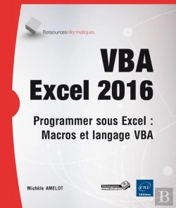 Bertrand.pt - Vba Excel 2016 - Programmer Sous Excel : Macros Et Langage Vba