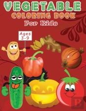 Vegetable Coloring Book For Kids Ages 3-9