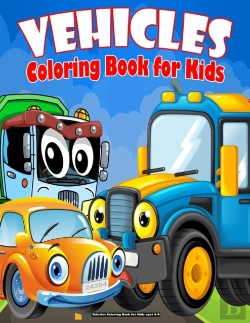 Bertrand.pt - Vehicles Coloring Book For Kids Ages 4-8