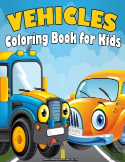 Bertrand.pt - Vehicles Coloring Book For Kids Ages 4-8