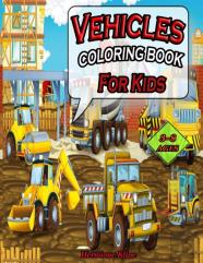Vehicles Coloring Book For Kids