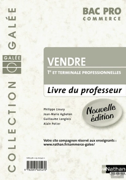 Bertrand.pt - Vendre Bac Pro Commerce Galee Livre Du Professeur  2008