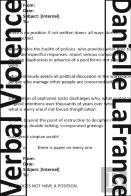 Verbal Violence