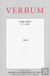 Verbum, N 1/2012. T.Xxxiv. Varia