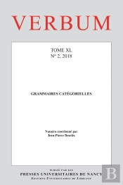 Verbum : Verbum, Tome Xl, N° 2/2018