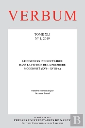 Verbum : Verbum, Tome Xli, N° 1/2019