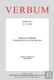 Verbum : Verbum, Tome Xli, N° 2/2019