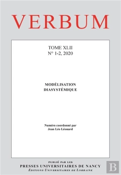 Bertrand.pt - Verbum : Verbum, Tome Xlii, N° 1-2/2020 : Modélisation Diasystémique