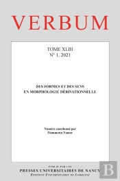 Verbum : Verbum, Tome Xliii, N° 1/2021