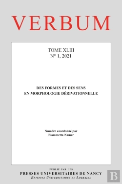 Bertrand.pt - Verbum : Verbum, Tome Xliii, N° 1/2021