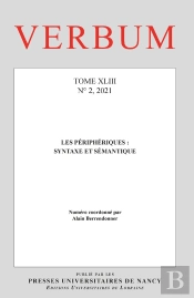 Verbum : Verbum, Tome Xliii, N° 2/2021