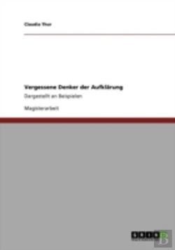 Bertrand.pt - Vergessene Denker Der Aufklarung