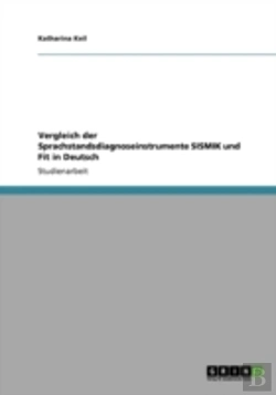 Bertrand.pt - Vergleich Der Sprachstandsdiagnoseinstrumente Sismik Und Fit In Deutsch