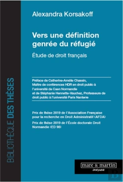 Bertrand.pt - Vers Une Définition Genrée Du Réfugie : Étude De Droit Français