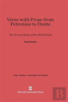 Verse With Prose From Petronius To Dante