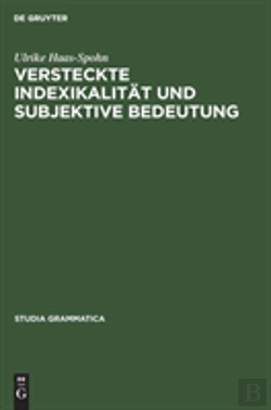 Bertrand.pt - Versteckte Indexikalitaet Und Subjektive Bedeutung