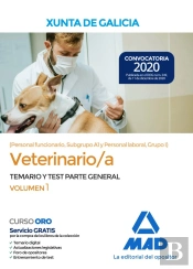 Veterinario/A De La Xunta De Galicia (Personal Funcionario, Subgrupo A1 Y Personal Laboral, Grupo I)