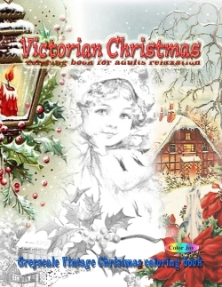Bertrand.pt - Victorian Christmas Coloring Book For Adults Relaxation