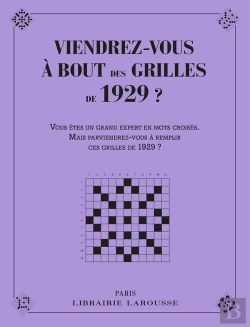 Bertrand.pt - Viendrez Vous À Bout Des Grilles De 1929 ?