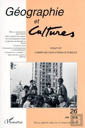 Villes Et Communication Interculturelle (Été 1998)