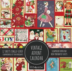 Bertrand.pt - Vintage Advent Calendar Scrapbook Paper Pad