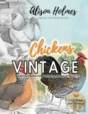 Vintage Chickens And Feathered Friends Coloring Book Adult