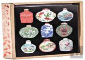 Vintage China Luxe Foil Notecard Box