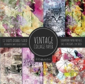 Vintage Collage Paper For Scrapbooking
