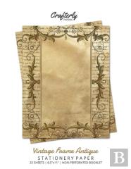 Vintage Frame Antique Stationery Paper