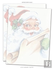 Vintage Santa Claus Stationary Paper