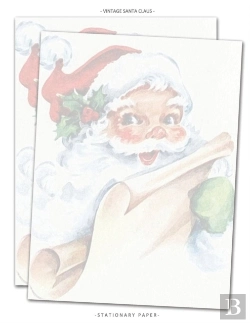 Bertrand.pt - Vintage Santa Claus Stationary Paper