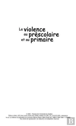 Bertrand.pt - Violence Au Prescolaire Et Au Primaire