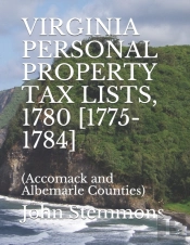 Virginia Personal Property Tax Lists, 1780 (1775-1784)