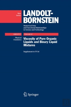 Bertrand.pt - Viscosity Of Pure Organic Liquids And Binary Liquid Mixtures
