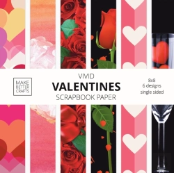 Bertrand.pt - Vivid Valentine Scrapbook Paper