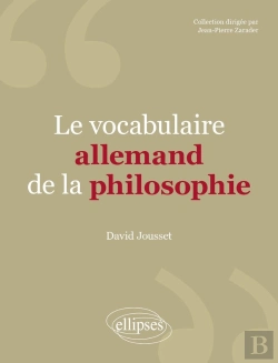 Bertrand.pt - Vocabulaire Allemand De La Philosophie