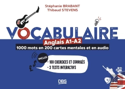 Bertrand.pt - Vocabulaire Anglais A1-A2 En 1000 Mots, 200 Cartes Mentales Et En Audio : 100 Exercices Et Corrigés - 3 Tests Interactifs